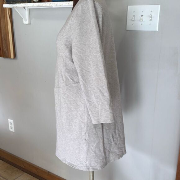 J Jill purejill Pima cotton seamed tunic shirt women’s size medium lagenlook min - Picture 3 of 10